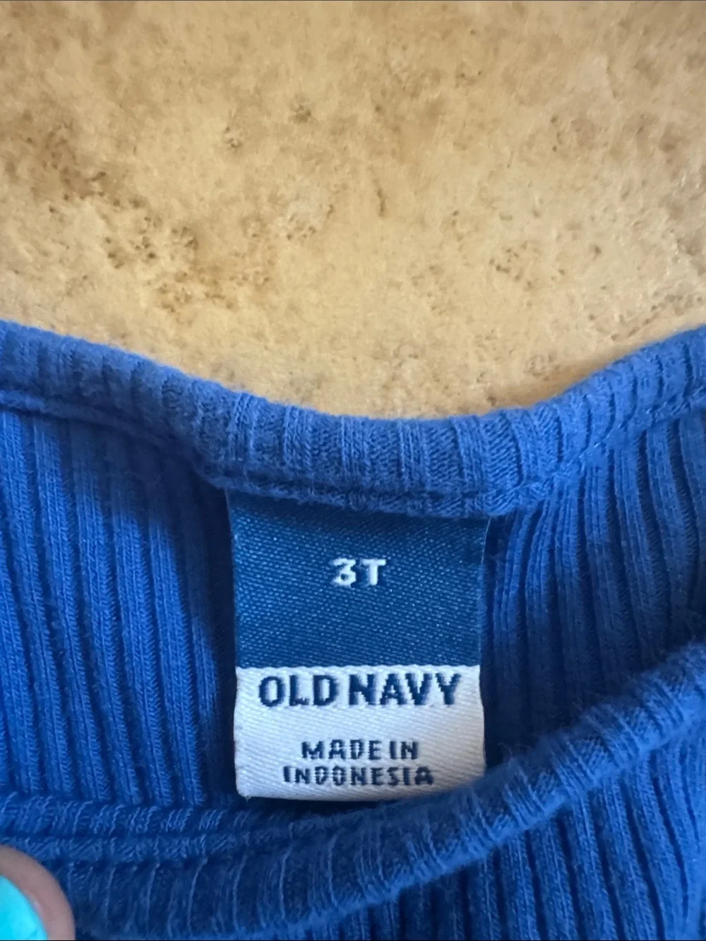 Old Navy Royal Blue Flutter Sleeve Dress 3T